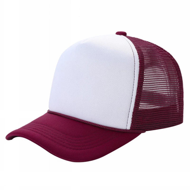 Trucker Hat - White/Wine