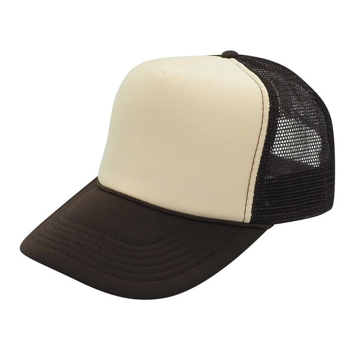 Classic Trucker Hat Brown Beige
