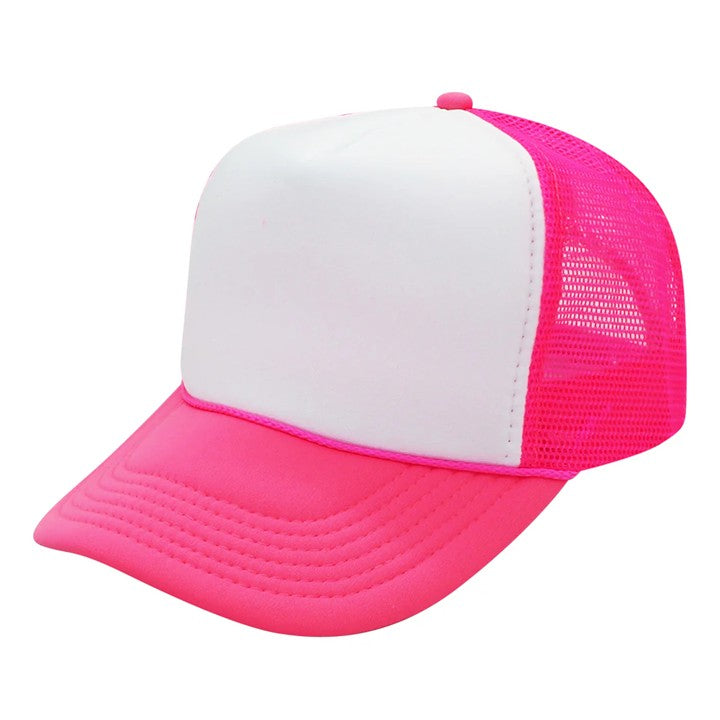Classic Trucker Cap Hot Pink/White