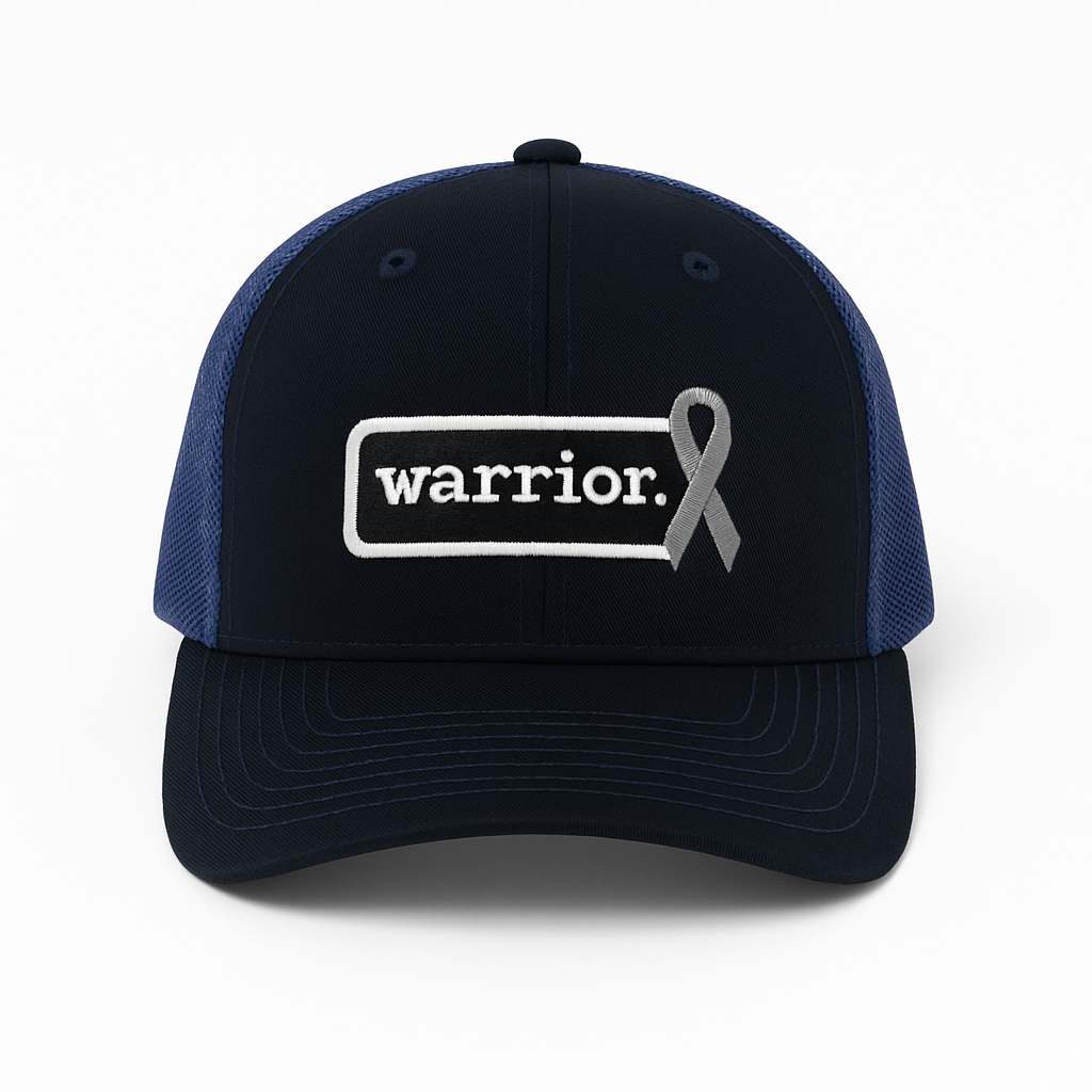 Warrior. | Black & Royal Blue Trucker Hat