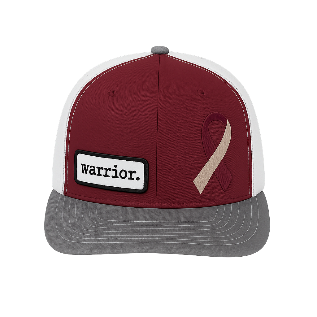 Warrior | Maroon & White Trucker Hat