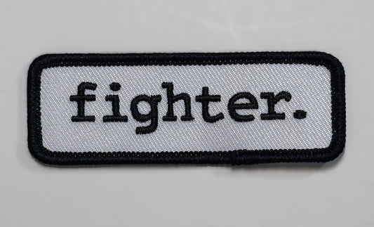 Panel Patch — fighter. — Light (white/black)
