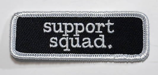 Panel Patch — support squad. — Dark (black/white)