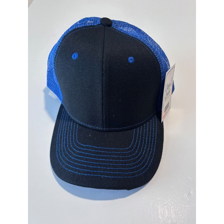 GFI Caps Trucker Cap - Black/Royal Blue