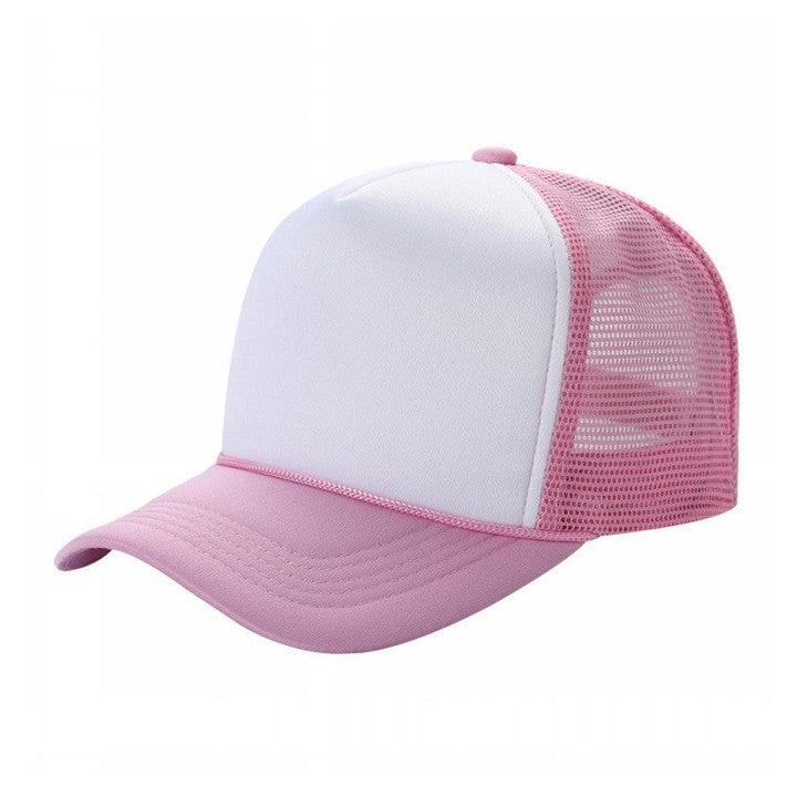 Trucker Hat - White/Light Pink