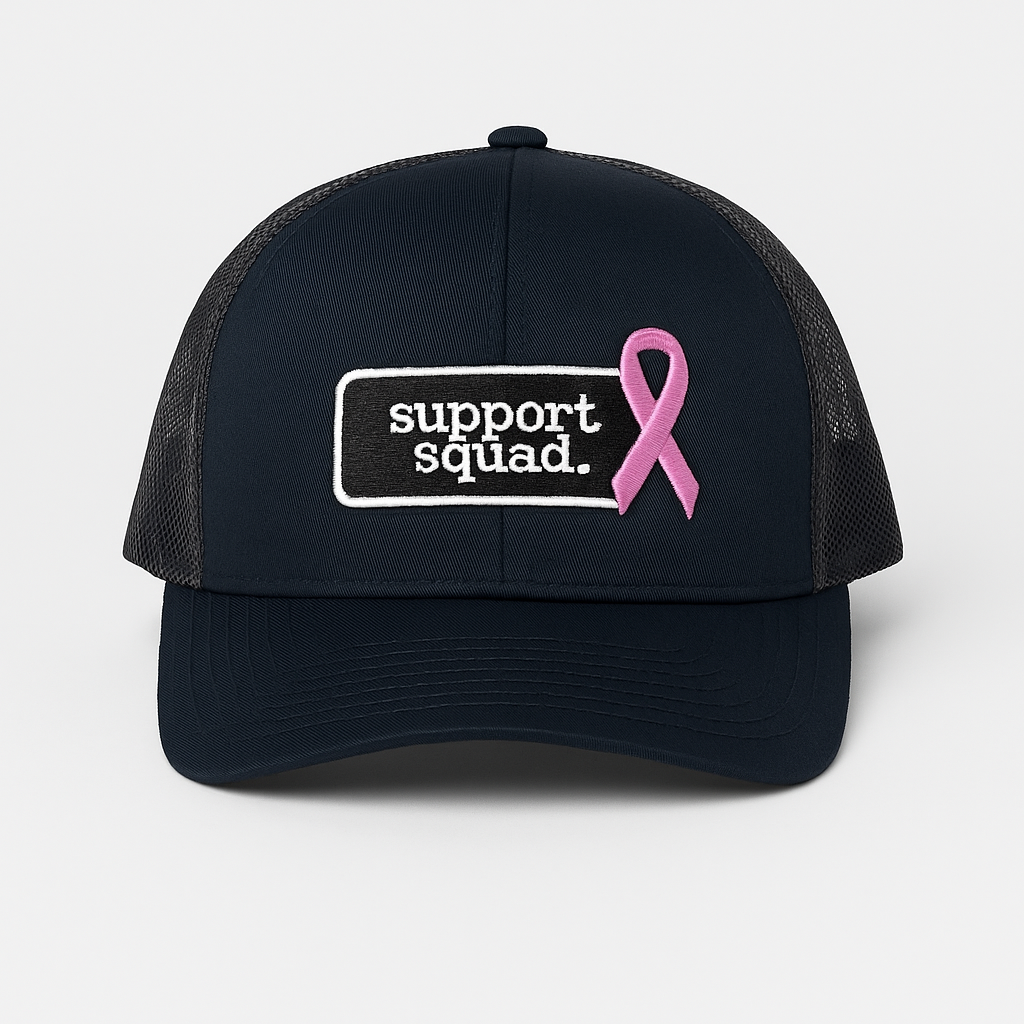 Support Squad. | Black-Out Edition Trucker Hat
