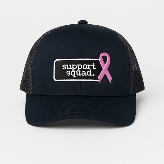 Support Squad. | Black-Out Edition Trucker Hat