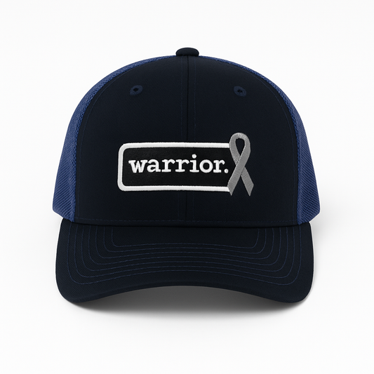 Warrior. | Black & Royal Blue Trucker Hat
