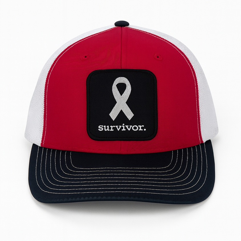 Survivor. | Red White & BlackTrucker Hat