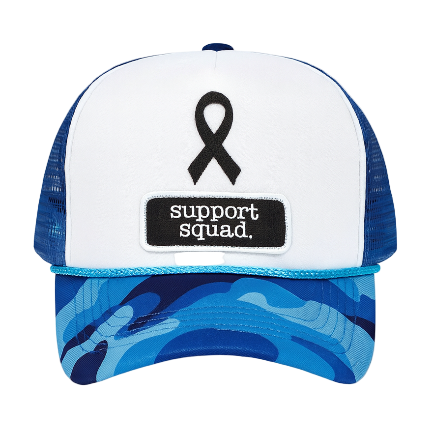 Support Squad. | Blue Camo Trucker Hat