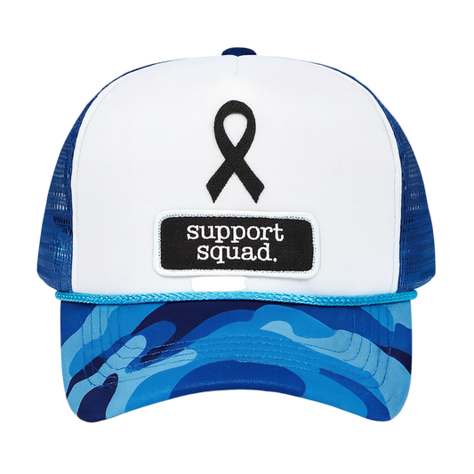 Support Squad. | Blue Camo Trucker Hat