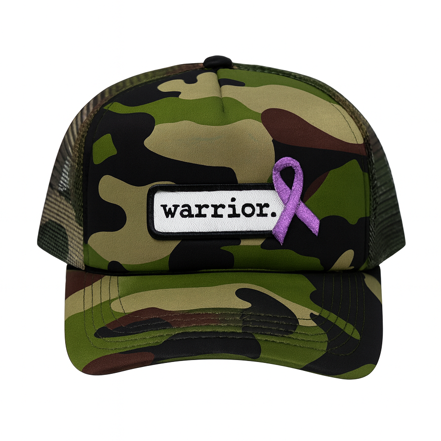 Warrior. | Camo & Lavender Trucker Hat