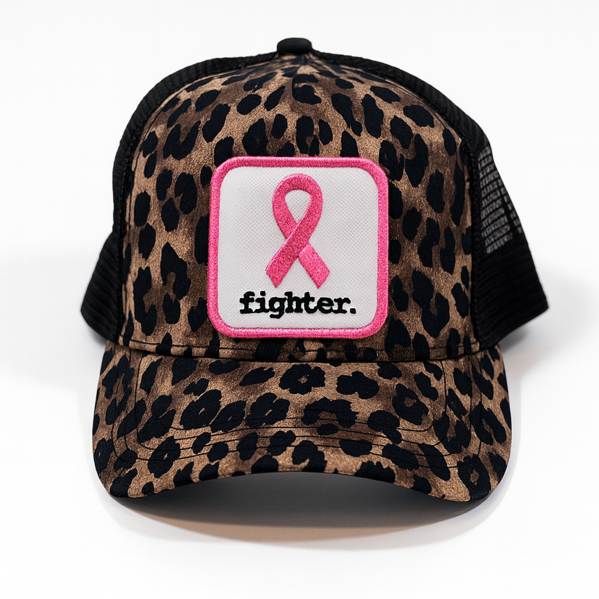 Fighter. | Leopard Print Trucker Hat