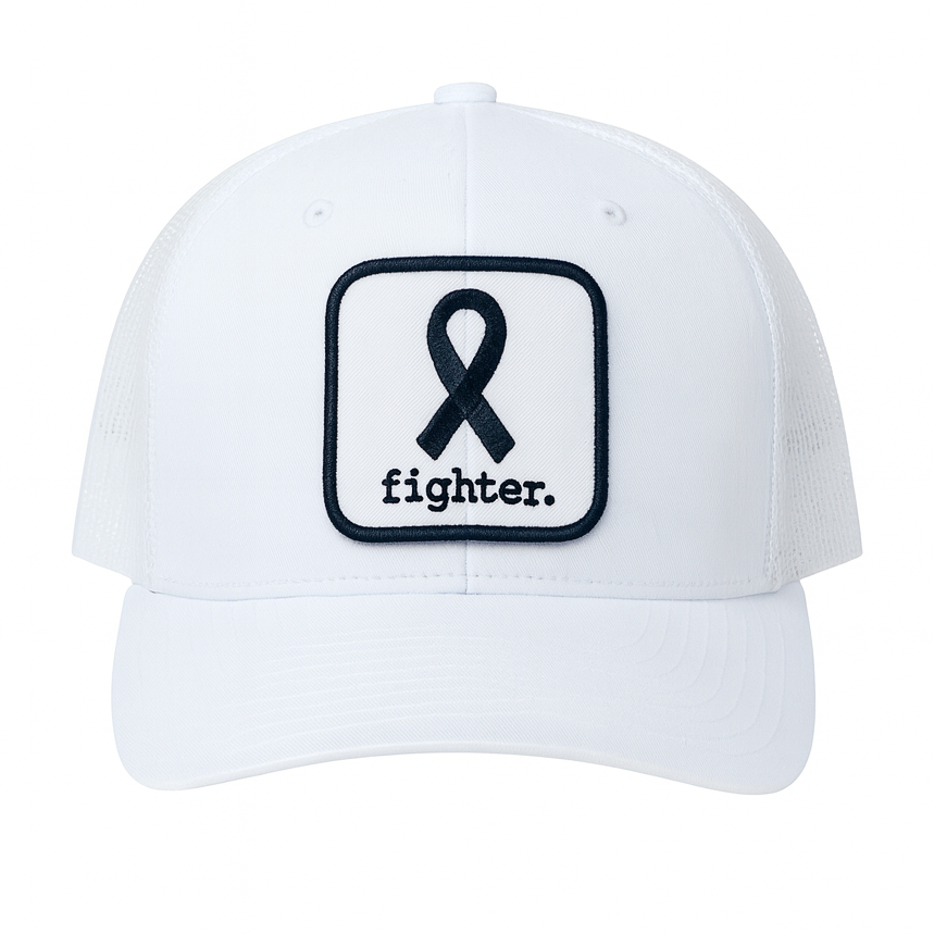 Fighter. | White Trucker Hat