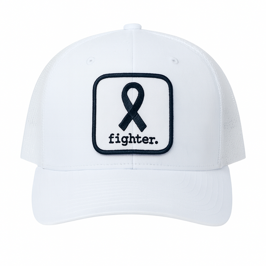 Fighter. | White Trucker Hat